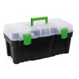 Скринька для інструментів з органайзером пластиковий GREEN BOX 25" (597 Х 285 Х 320 мм) ТМ "VIROK" 79V225
