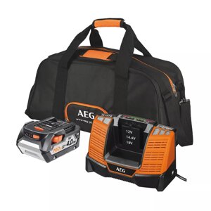 Зарядное устройство BL1218 с аккумулятором LI-ION 18 В/ 4 Ач в сумке (4932430359) AEG L1840BL (Германия)