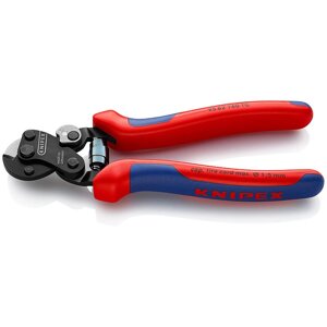 Ножиці для різання особливо міцного дротяного троса 160мм Knipex 95 62 160 TC (Німеччина)