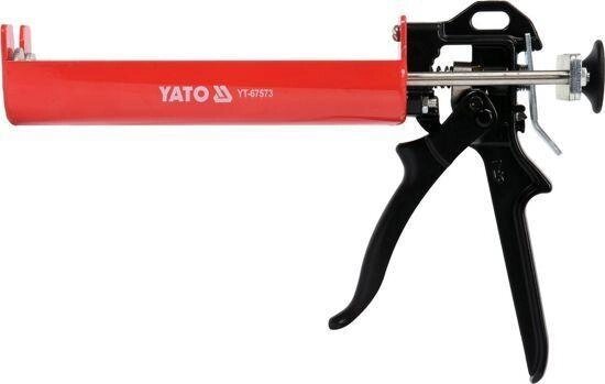 Пістолет для герметика з подвійним картриджем 205 X 95 мм YATO YT-67573 (Польща) від компанії Магазин інструменту та обладнання "Викрутки" - фото 1