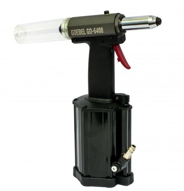 Пневмогідравлічний заклепувальний інструмент для витяжних заклепок Ø 3.0-6.4 мм GOEBEL GO-6400 від компанії Магазин інструменту та обладнання "Викрутки" - фото 1