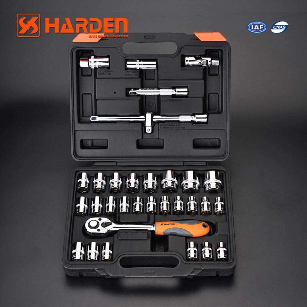 Професійний набір інструментів 32 предмета Harden Tools 510432 від компанії Магазин інструменту та обладнання "Викрутки" - фото 1