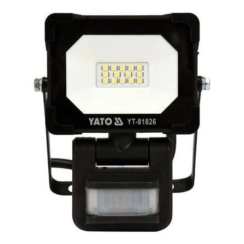 Прожектор з SMD-діодами і датчиком руху 10 ВТ YATO YT-81826 (Польща) від компанії Магазин інструменту та обладнання "Викрутки" - фото 1