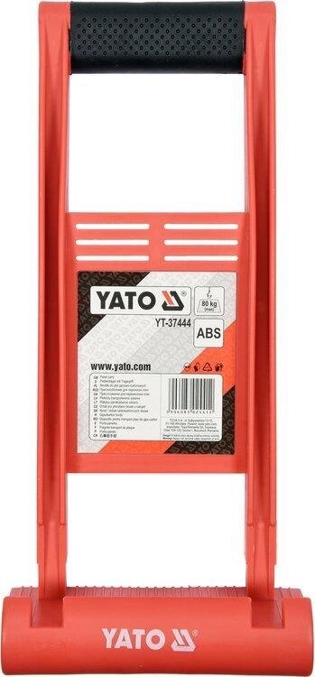 Ручка для перенесення гіпсокартонних плит пластикова ABS / L= 375 мм YATO YT-37444(Польща) від компанії Магазин інструменту та обладнання "Викрутки" - фото 1