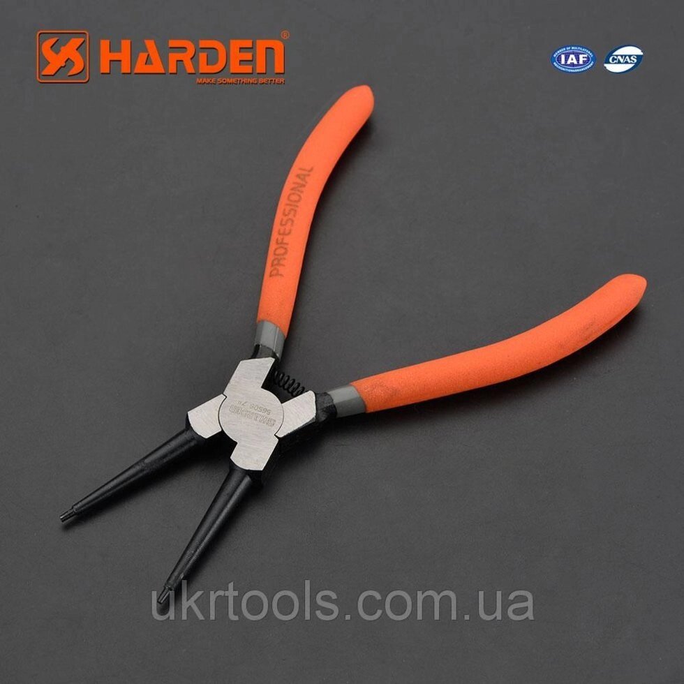 Щипці для зняття стопорних кілець 7" на стиск Harden Tools 560514 від компанії Магазин інструменту та обладнання "Викрутки" - фото 1
