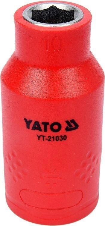 Шестигранна Головка торцева діелектрична 1/2" 10 мм / L= 55 VDE ДО 1000 В YATO YT-21030 (Польща) від компанії Магазин інструменту та обладнання "Викрутки" - фото 1