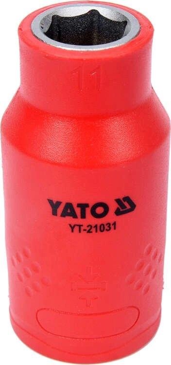 Шестигранна Головка торцева діелектрична 1/2" 11 мм / L= 55 VDE ДО 1000 В YATO YT-21031 (Польща) від компанії Магазин інструменту та обладнання "Викрутки" - фото 1