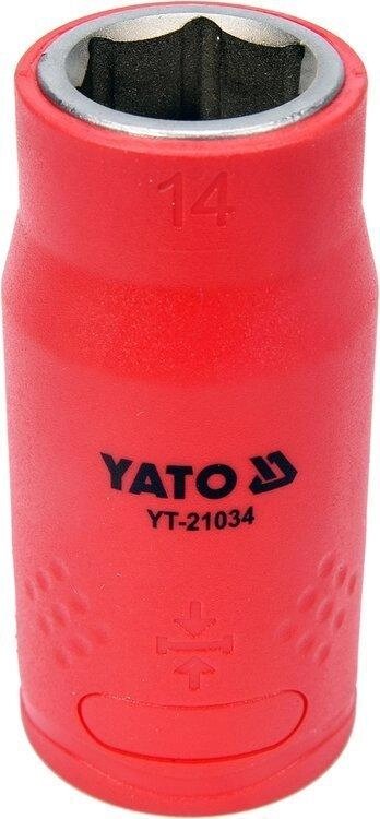 Шестигранна Головка торцева діелектрична 1/2" 14 мм / L= 55 VDE ДО 1000 В YATO YT-21034 (Польща) від компанії Магазин інструменту та обладнання "Викрутки" - фото 1