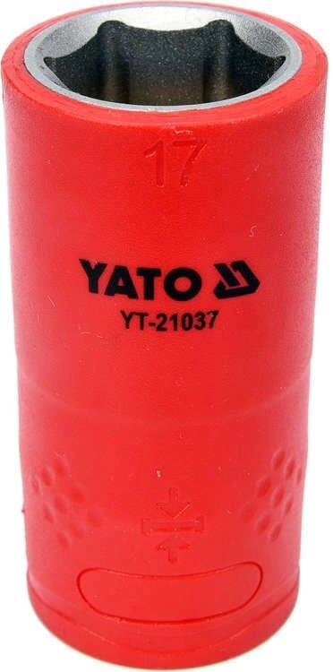 Шестигранна Головка торцева діелектрична 1/2" 17 мм / L= 55 VDE ДО 1000 В YATO YT-21037 (Польща) від компанії Магазин інструменту та обладнання "Викрутки" - фото 1