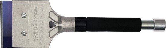 Скребок для підлоги L = 350 мм (2-стор. сталеве лезо шириною 10 см) з ударною ручкою Yato YT-52840 (Польща) від компанії Магазин інструменту та обладнання "Викрутки" - фото 1