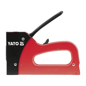Степлер з регулятором сили до скоб і цвяхів b=10.6 мм (h= 6-16 мм) t= 1.2 мм Yato YT-7005