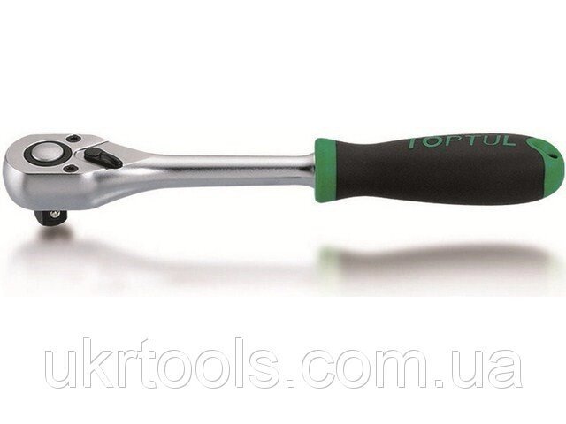 Тріскачка 1/2" 36 зубців (гумова ручка) Toptul CJBG1627 (Тайвань) від компанії Магазин інструменту та обладнання "Викрутки" - фото 1