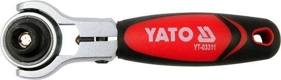 Тріскачка 1/4" з головкою обертається 72 зубця YATO YT-03311 (Польща) від компанії Магазин інструменту та обладнання "Викрутки" - фото 1