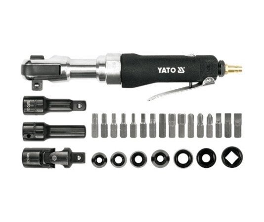 Тріскачка пневматична + насадки YATO YT-0982 (Польща) від компанії Магазин інструменту та обладнання "Викрутки" - фото 1