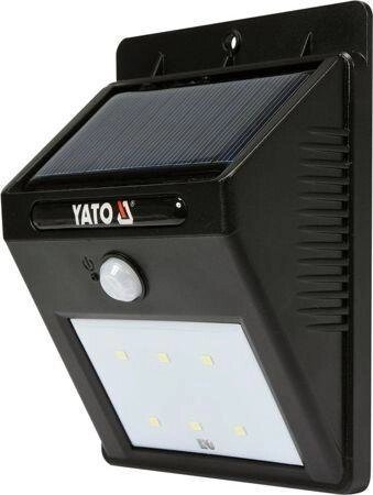 Вуличний прожектор на сонячних батареях з датчиком руху YATO YT-81856 (Польща) від компанії Магазин інструменту та обладнання "Викрутки" - фото 1