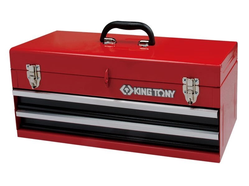 Ящик для інструменту 2 висувні полиці KINGTONY 87401-2 від компанії Магазин інструменту та обладнання "Викрутки" - фото 1