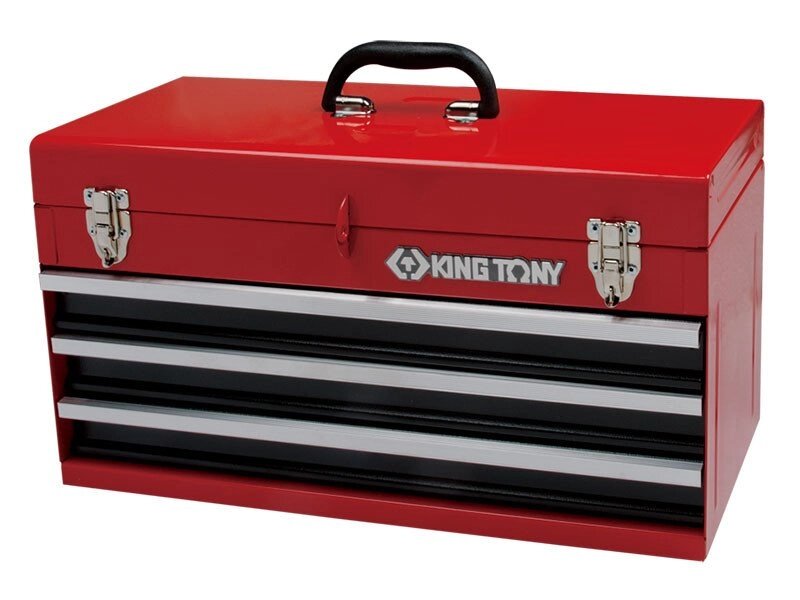 Ящик для інструменту 3 висувні полиці KINGTONY 87401-3 від компанії Магазин інструменту та обладнання "Викрутки" - фото 1