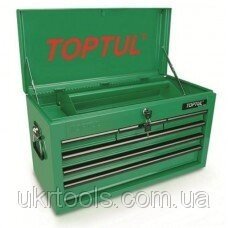 Ящик для інструменту 6 секцій 660(L)x307(W)x378(H) mm Toptul TBAA0601 (Тайвань) від компанії Магазин інструменту та обладнання "Викрутки" - фото 1