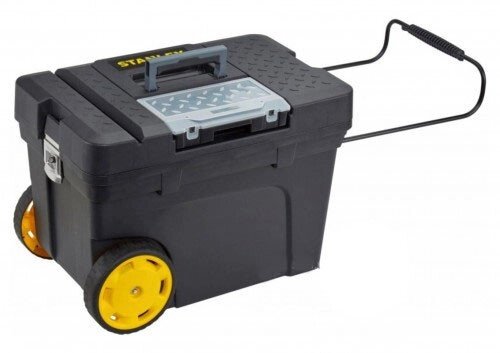 Ящик для інструменту пластиковий "MOBILE CONTRACTOR CHEST" на двох колесах STANLEY 1-97-503 від компанії Магазин інструменту та обладнання "Викрутки" - фото 1
