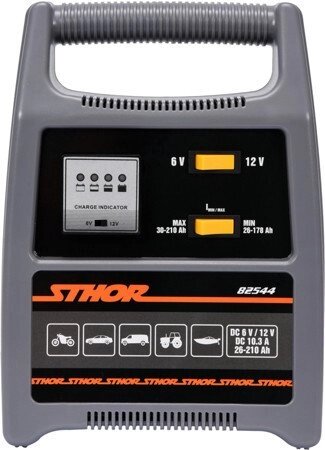 Зарядний пристрій для акумуляторів 6-12 В STHOR 82544 (Польща) від компанії Магазин інструменту та обладнання "Викрутки" - фото 1