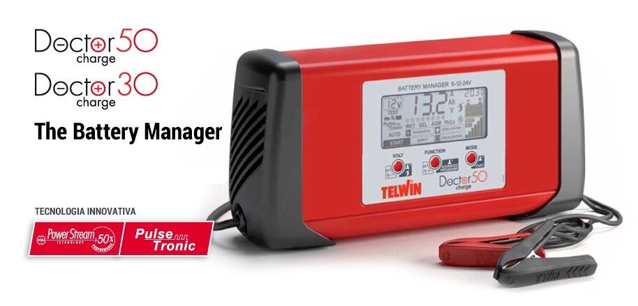 Зарядний пристрій Doctor Charge 50 6-12-24V Telwin 807598 (Італія) від компанії Магазин інструменту та обладнання "Викрутки" - фото 1