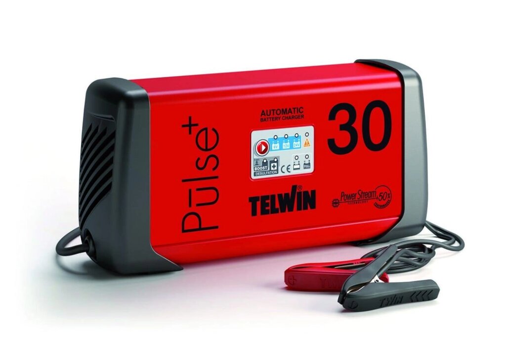 Зарядний пристрій PULSE 30 230V 6V/12V/24V Telwin 807587 (Італія) від компанії Магазин інструменту та обладнання "Викрутки" - фото 1
