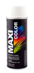 Акрилова фарба Maxi Color RAL9010M білий матовий 400мл.