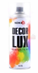 Акриловий лак прозорий NOWAX Decor Lux (аерозоль 450 мл.) NX48015