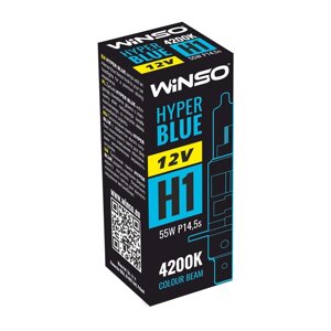 Автолампи winso H1 HYPER BLUE 4200K 55W P14.5s (1шт.)