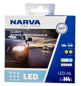 Автолампи світлодіодні Narva Range Performance LED H4 12-24V 6500°K (18032)