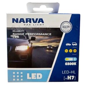 Автолампи світлодіодні Narva Range Performance LED H7 12/24 V 24 W PX26d 6500 K (18033)