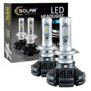 Автолампи світлодіодні Solar LED H7 12/24 V 6000 K 6000 Lm 50 W (комплект 2 шт.) 8807