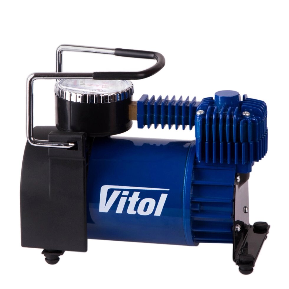 Автомобільний компресор ViTOL K-52 з автостопом 150psi 15 Amp 40 л/хв (під'єднання в прикурювач) від компанії Автокар - фото 1