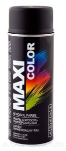 Чорна матова акрилова фарба Maxi Color RAL9005M (400мл.) Нідерланди