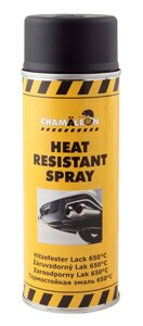 Чорна високотемпературна фарба Chamaleon Heat Resistant Spray 650°С аерозоль 400мл 26601