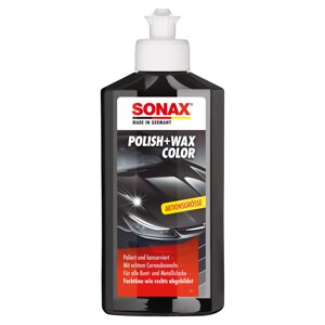 Кольоровий поліроль із воском чорний 250 мл SONAX PolishWax Color (296141)