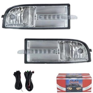 Фари дод. модель Chevrolet Aveo Sedan II/2006-12/CV-304L/9006-12V51W+LED-2W/FOG+DRL/ел. проведення