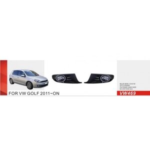 Фари дод. модель VW Golf-VI 2008-12/VW-469/9006-12V55W/ел. проведення