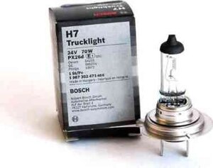 Галогенова лампа BOSCH Trucklight H7 70W 24V PX26d (1987302471)