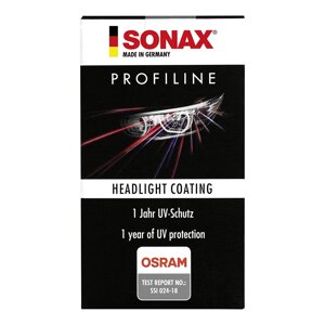 Керамічне захисне покриття пластикових фар SONAX PROFILINE Headlight Coating UV-filter (276541)