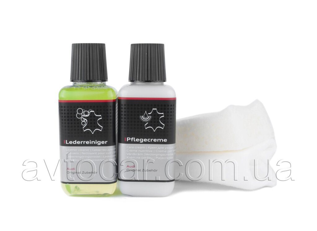 Комплект для догляду за шкіряною оббивкою салону автомобіля Audi Leather Care 00A096372020 від компанії Автокар - фото 1
