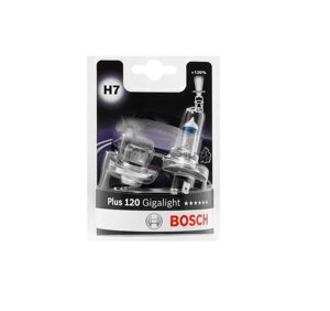 Комплект галогенових ламп BOSCH Gigalight Plus 120% H7 55W 12V PX26d (1987301426) 2шт. блістер