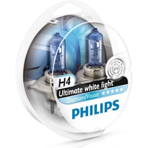 Комплект галогенових ламп PHILIPS 12342DVSP H4 60/55W 12V P43t Diamond Vision