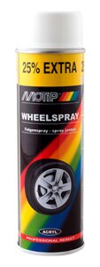 Фарба акрилова для дисків MOTIP Wheel Spray колір білий (аерозоль 500 мл.) 04003IG