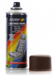 Фарба для шкіри шоколадно-коричнева Motip Leather Paint аерозоль 200 мл 04238BS