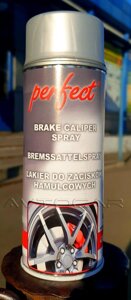 Фарба срібляста термостійка для супортів і гальмівних дисків Perfect Caliper Spray 400 мл