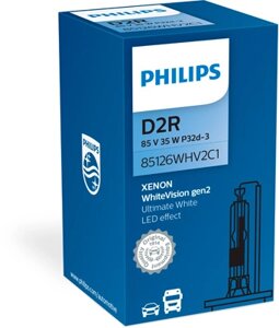 Ксенонова лампа philips 85126WHV2c1 D2r 85V 35W P32d-3 whitevision gen2 5000K