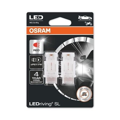 Лампи світлодіодні P27/7W Osram LEDriving 12V 1.7 W W2.5X16Q (Італія) 3157DRP-02B від компанії Автокар - фото 1