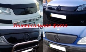 Зимова накладка (глянцева) Volkswagen T5 2003-2009 (бампер коротка на середню)