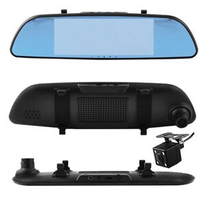 Автомобільний відеорегатор-зеркало L102TP/L-9003,4,3", TOUCH SCREEN,2 камери, 1080PFullHD (L102TP/L-9003)